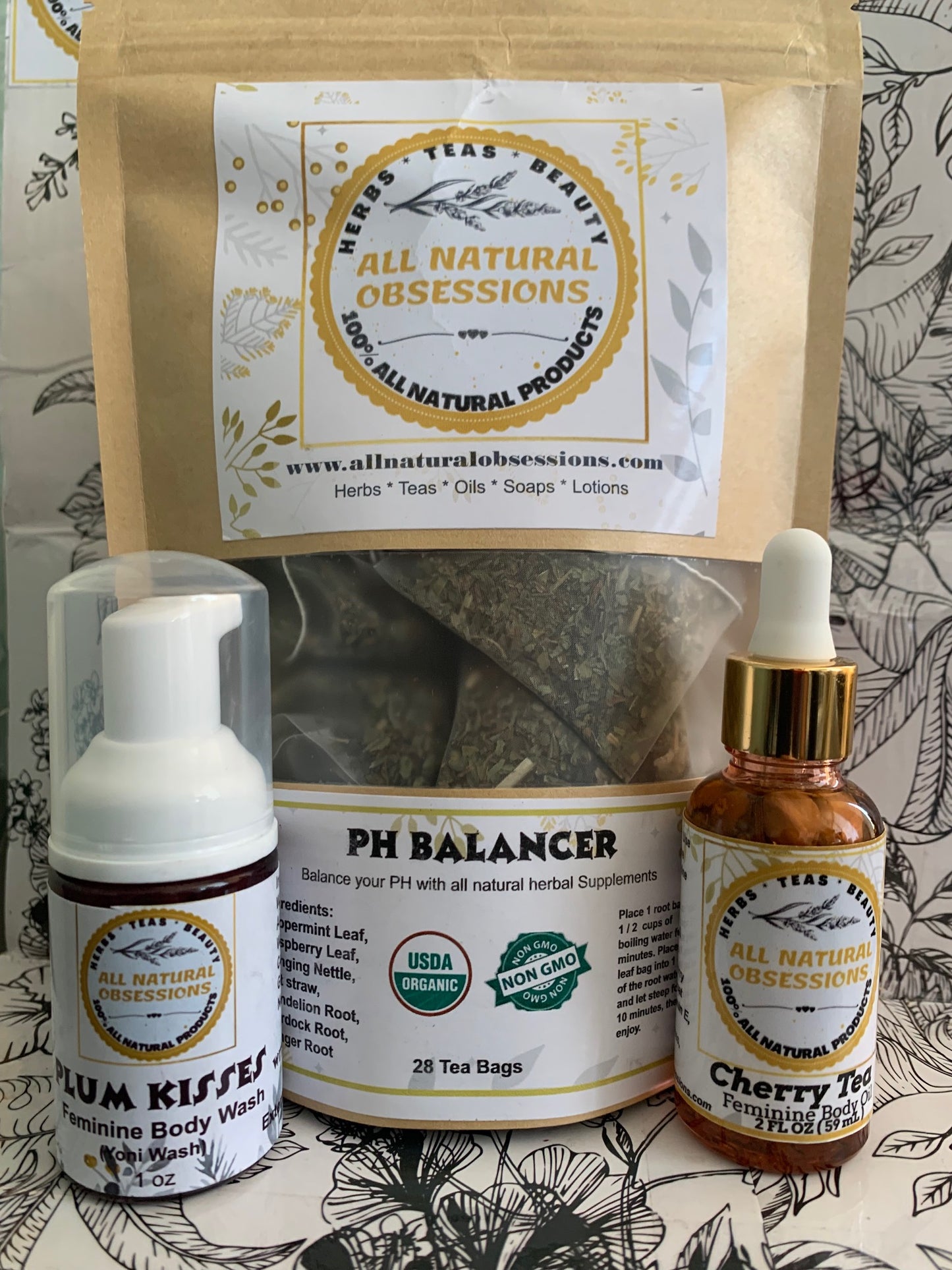 PH Balancer Kit (Tea, Wash, and Oil)